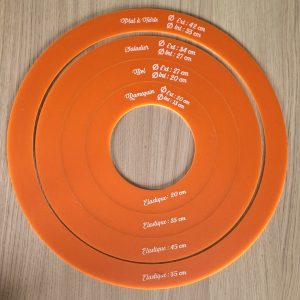 Gabarits de couture pour Charlottes alimentaires